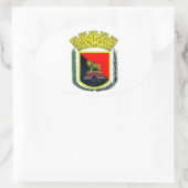 Sticker Ovale Armoiries de Ponce, Porto Rico (Sac)