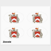 Sticker Ovale Armoiries de Richard Arnold de Dorset, Angleterre (Feuille)