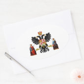 Sticker Ovale Armoiries de Tolède (Espagne) (Enveloppe)