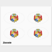 Sticker Ovale Armoiries des Tonga (Feuille)