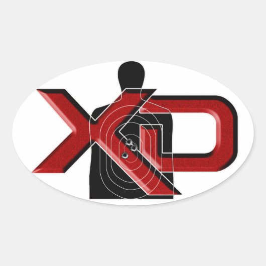 Sticker Ovale Armure Springfield XD (Devant)
