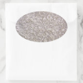 Sticker Ovale Arrière - plan de texture de tapis gris blanc (Sac)