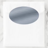 Sticker Ovale Arrière - plan en acier brossé (Sac)