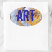 STICKER OVALE ART (Sac)