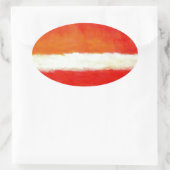 Sticker Ovale Art Abstrait moderne - Style Rothko (Sac)