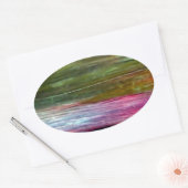 Sticker Ovale Art accidentel (Enveloppe)