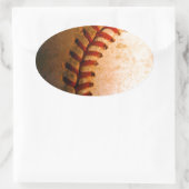 Sticker Ovale Art du baseball (Sac)