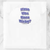 Sticker Ovale As-Tu Vu Ricky ? (Sac)