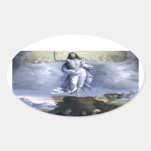 Sticker Ovale Ascension du Christ par Garofalo 1520.jpg