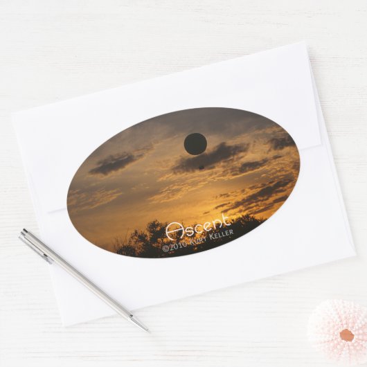 Sticker Ovale Ascent (Enveloppe)