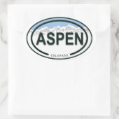Sticker Ovale Aspen Colorado Rocky Mountain (Sac)