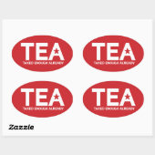 Sticker Ovale Assez taxé ovale (Feuille)