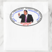 Sticker Ovale Assieds-toi et ferme-toi (Sac)