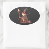 Sticker Ovale Assistant Grenouille magique (Sac)