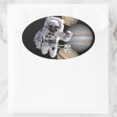 Sticker Ovale astronef mission solar system planar (Sac)