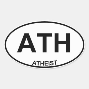 Sticker Ovale Athée
