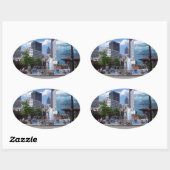 Sticker Ovale Atlanta (Feuille)