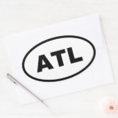 Sticker Ovale Atlanta ATL (Enveloppe)