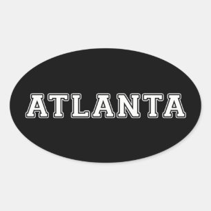Sticker Ovale Atlanta Géorgie