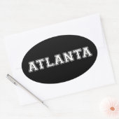 Sticker Ovale Atlanta Géorgie (Enveloppe)