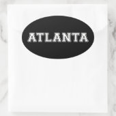 Sticker Ovale Atlanta Géorgie (Sac)