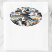 Sticker Ovale Attaque arc-en-ciel (Sac)