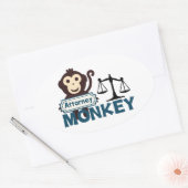 Sticker Ovale Attorney (Enveloppe)