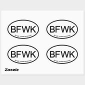 Sticker Ovale Au-Delà Des Champs Que Nous Connaissons (Feuille)