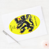 Sticker Ovale Au-dessus de l'autocollant d'équipe de (Enveloppe)