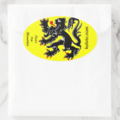 Sticker Ovale Au-dessus de l'autocollant d'équipe de (Sac)