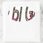 Sticker Ovale Aucun texte Bigiji (Sac)