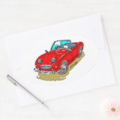 Sticker Ovale Austin-Healey Sprite (Enveloppe)
