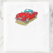 Sticker Ovale Austin-Healey Sprite (Sac)