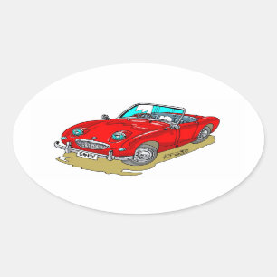 Sticker Ovale Austin-Healey Sprite