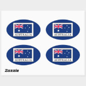 Sticker Ovale Australie (Feuille)