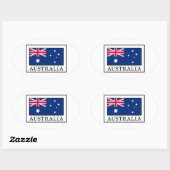 Sticker Ovale Australie (Feuille)