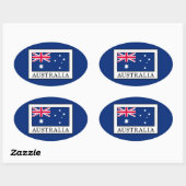 Sticker Ovale Australie (Feuille)