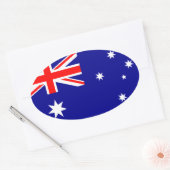 Sticker Ovale australie (Enveloppe)