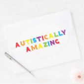 Sticker Ovale Autiquement Extraordinaire (Enveloppe)