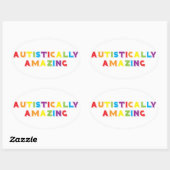 Sticker Ovale Autiquement Extraordinaire (Feuille)