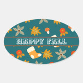 Sticker Ovale Automne (Devant)