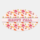 Sticker Ovale Automne (Devant)
