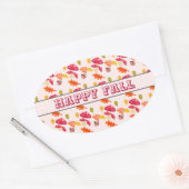 Sticker Ovale Automne (Enveloppe)
