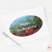 Sticker Ovale Automne Thanksgiving Photographie (Enveloppe)