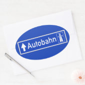 Sticker Ovale Autoroute, Traffic Sign, Germany (Enveloppe)