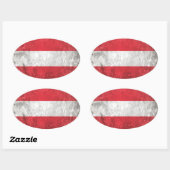 Sticker Ovale Autriche (Feuille)