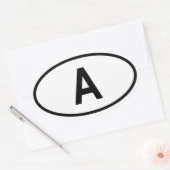 Sticker Ovale Autriche "A" (Enveloppe)