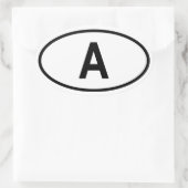 Sticker Ovale Autriche "A" (Sac)