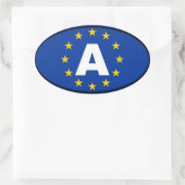 Sticker Ovale Autriche - A - Europe (Sac)