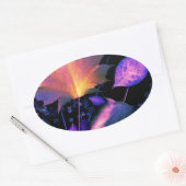 Sticker Ovale Autumn Leaves (Enveloppe)